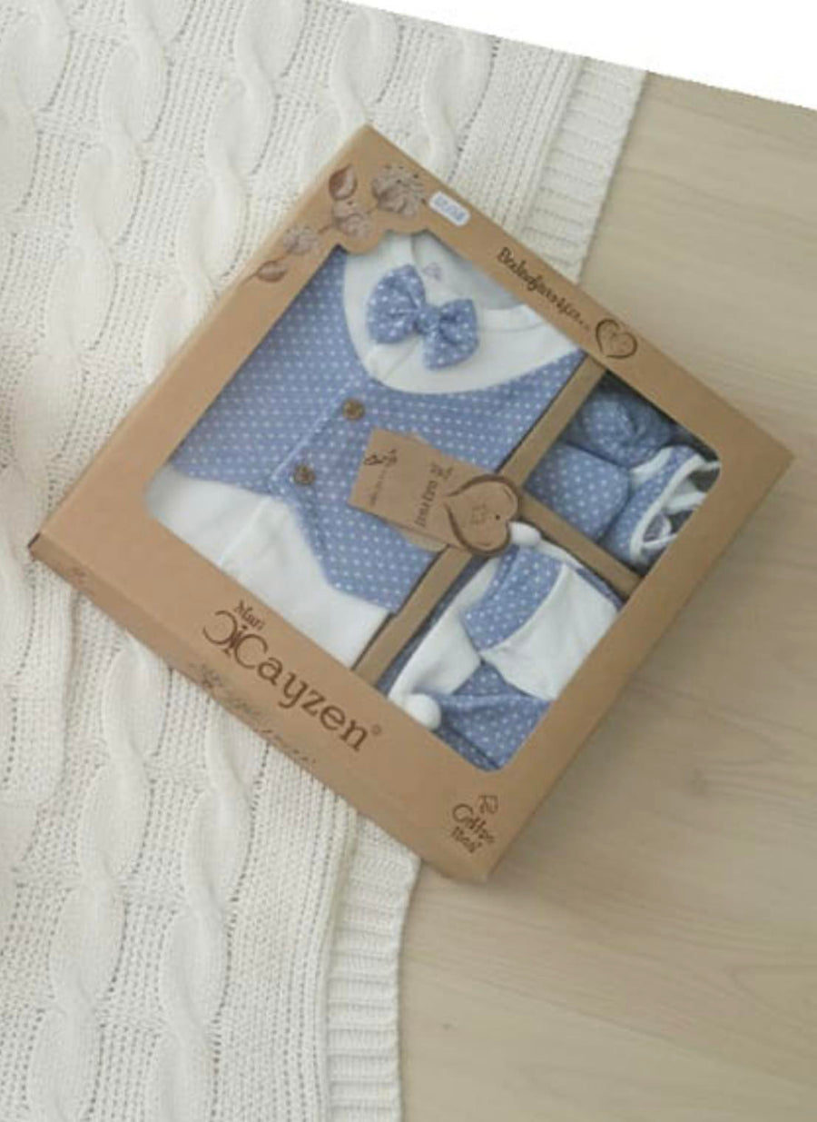 Baby Boys 5-Piece Teddy Gift Set