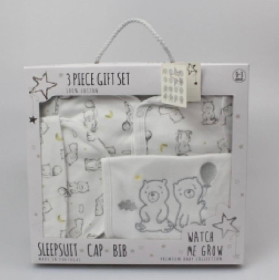 100% Cotton Bear 3-Piece Boxed Gift Set