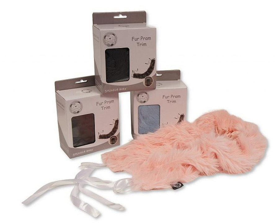 Pram / Stroller Faux Fur Hood Trim