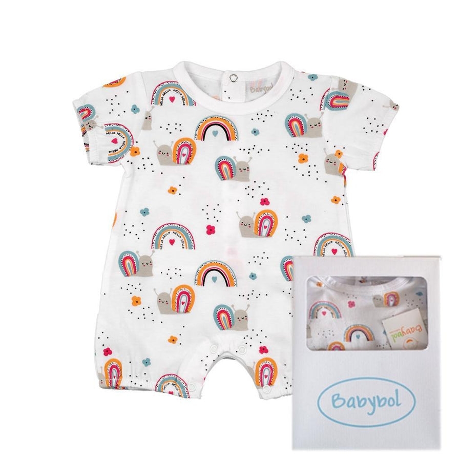 Baby Rainbow Print Romper – Gift Boxed